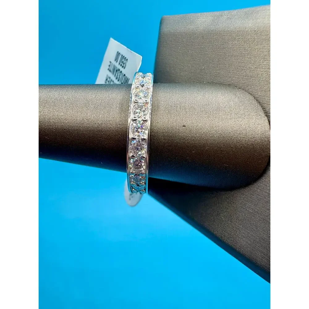 NWT - Men's 3CTW Moissanite Eternity Band Ring - Size 12